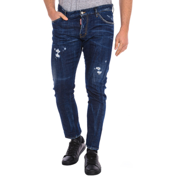 Textiel Heren Broeken / Pantalons Dsquared S71LB0989-S30342-470 Blauw