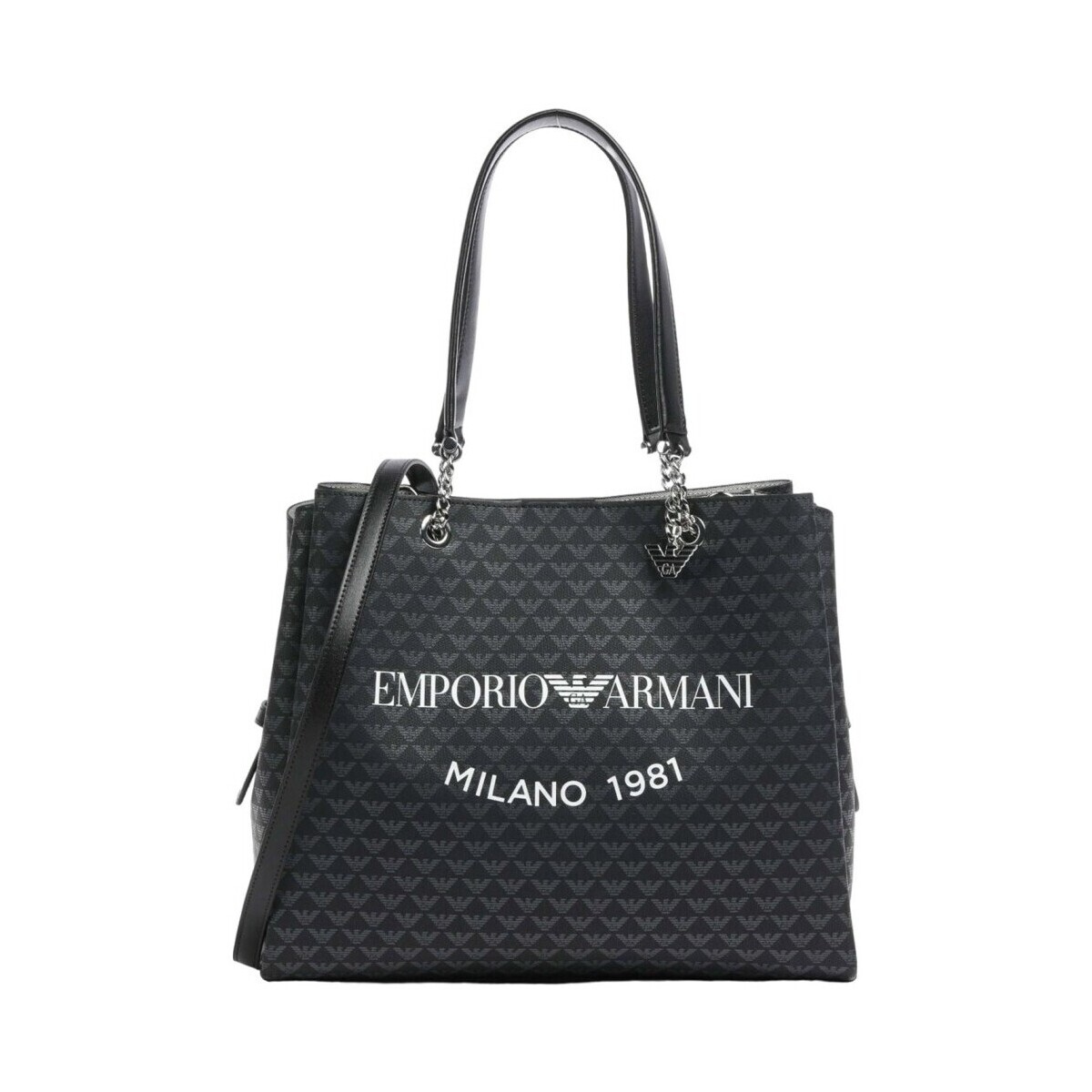 Tassen Dames Handtassen kort hengsel Emporio Armani Y3D158 YWS0E 86284 Zwart