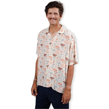 Brava Fabrics Buffet Aloha Shirt - Sand Wit