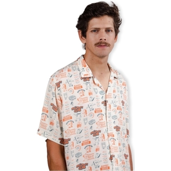 Brava Fabrics Buffet Aloha Shirt - Sand Wit
