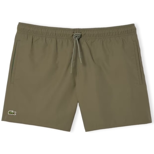 Textiel Heren Korte broeken / Bermuda's Lacoste Quick Dry Swim Shorts - Vert Kaki Groen