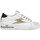Schoenen Dames Sneakers Semerdjian Maya Cuir Glitter Femme Blanc Gold Noir Wit