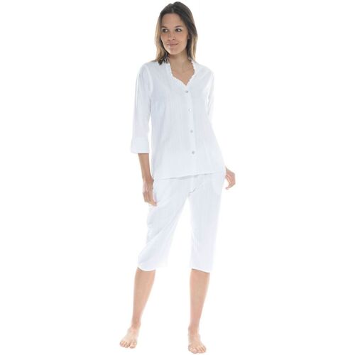 Textiel Dames Pyjama's / nachthemden Pilus HORTENSE Wit