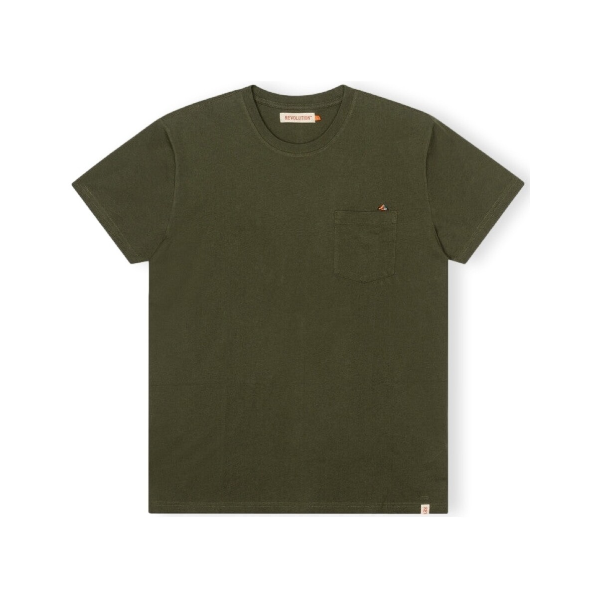 Textiel Heren T-shirts & Polo’s Revolution T-Shirt Regular 1341 BOR - Army Groen