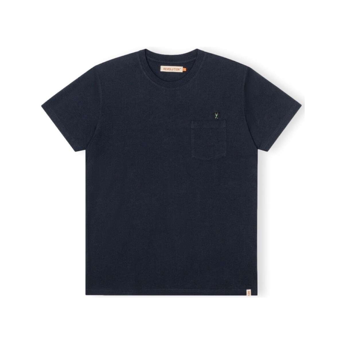 Textiel Heren T-shirts & Polo’s Revolution T-Shirt Regular 1341 WEI - Navy Blauw