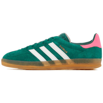 Schoenen Wandelschoenen adidas Originals Gazele Indoor Green Lucid Pink Groen