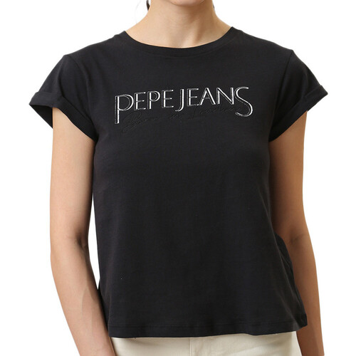 Textiel Dames T-shirts & Polo’s Pepe jeans  Zwart
