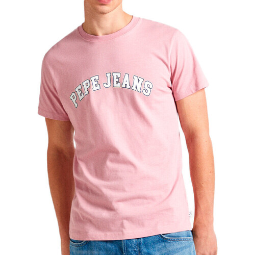Textiel Heren T-shirts & Polo’s Pepe jeans  Roze
