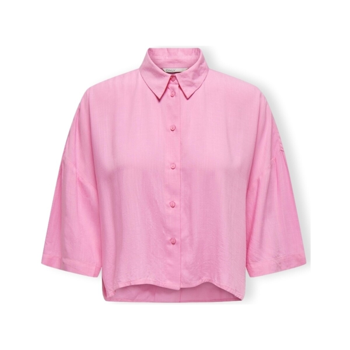 Textiel Dames Tops / Blousjes Only Noos Astrid Life Shirt 2/4 - Begonia Pink Roze
