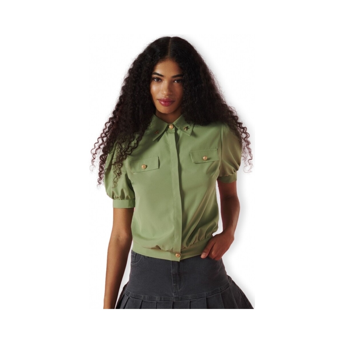Textiel Dames Tops / Blousjes Minueto Top Bailey - Green Groen