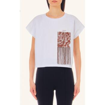 Textiel Dames T-shirts & Polo’s Liu Jo CA4445J5003 N9184 Wit