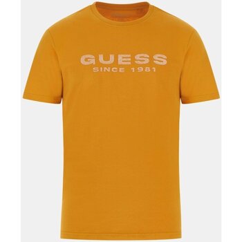 Textiel Heren T-shirts korte mouwen Guess M4GI61 J1314 Orange