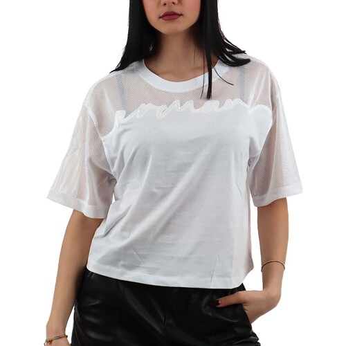 Textiel Dames T-shirts & Polo’s EAX T-Shirt Wit