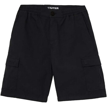Textiel Heren Korte broeken / Bermuda's Iuter Cargo Rispstop Shorts Zwart