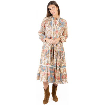 Textiel Dames Lange jurken Isla Bonita By Sigris Lange Midi -Jurk Grijs