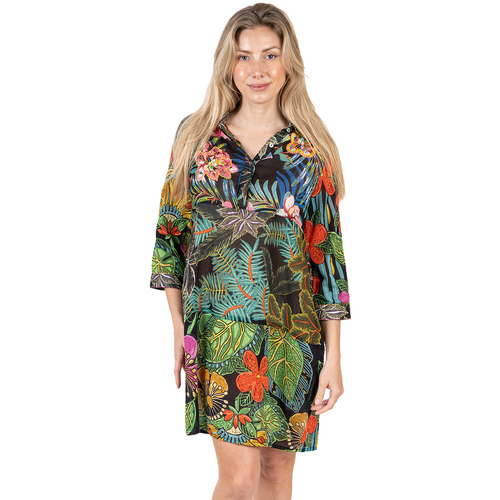Textiel Dames Jurken Isla Bonita By Sigris Jurk Multicolour