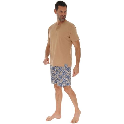 Textiel Heren Pyjama's / nachthemden Pilus FLAVIO Brown