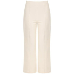 Textiel Dames Broeken / Pantalons Rinascimento CFC0117406003 Blanc