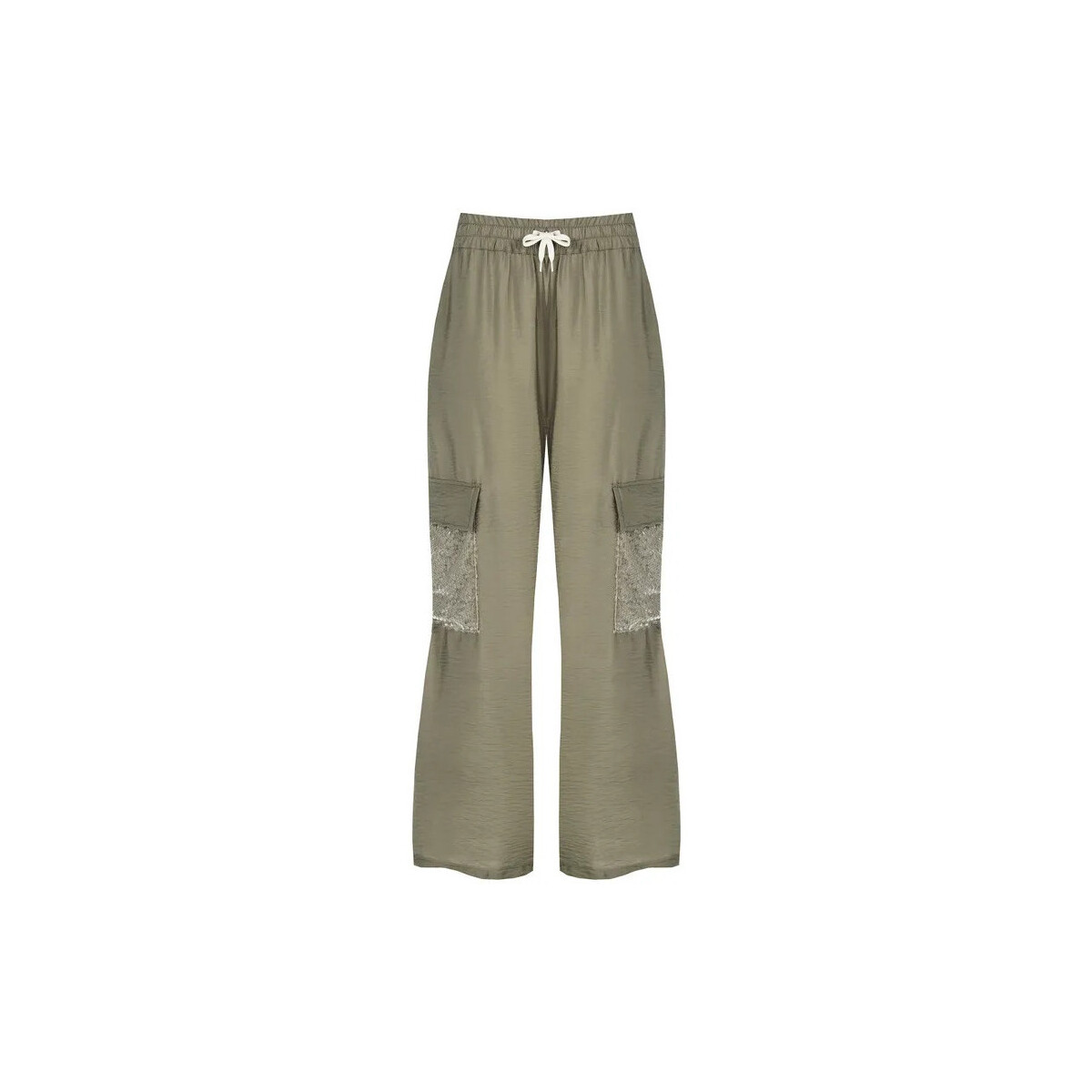 Textiel Dames Broeken / Pantalons Rinascimento CFC0119043003 Vert militaire