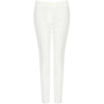 Textiel Dames Broeken / Pantalons Rinascimento CFC0118913003 Blanc