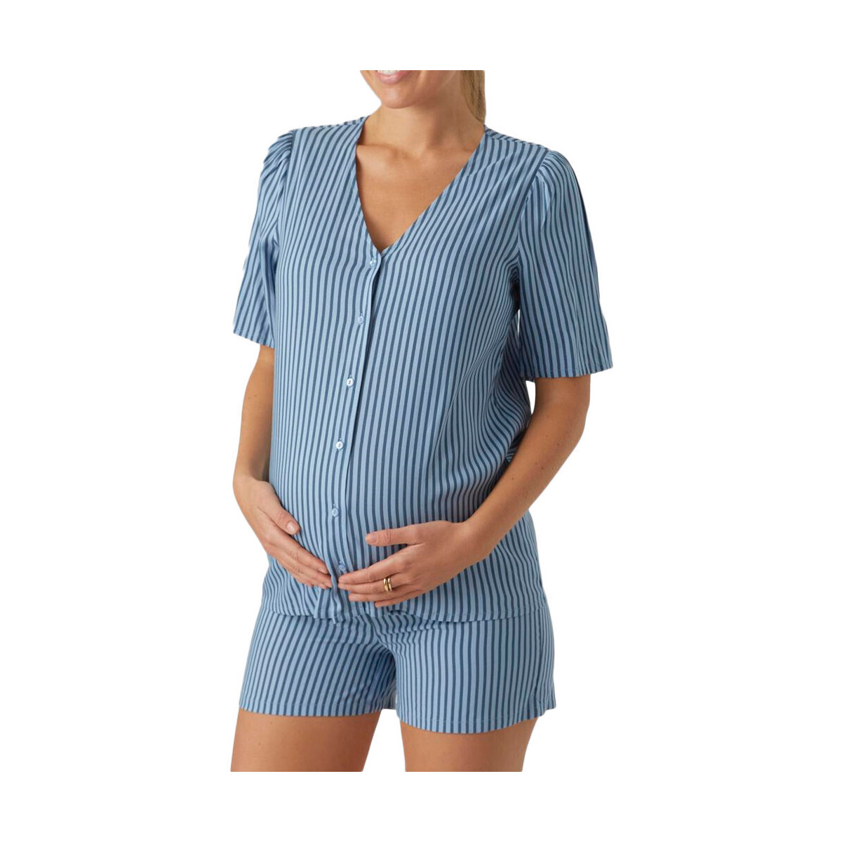 Textiel Dames Pyjama's / nachthemden Mamalicious  Blauw