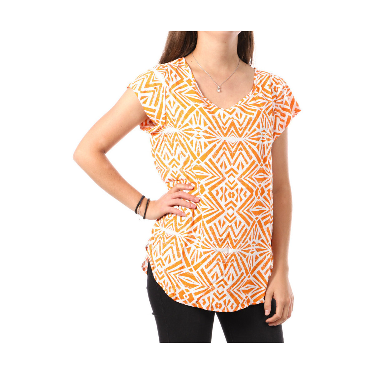 Textiel Dames T-shirts & Polo’s Only  Orange