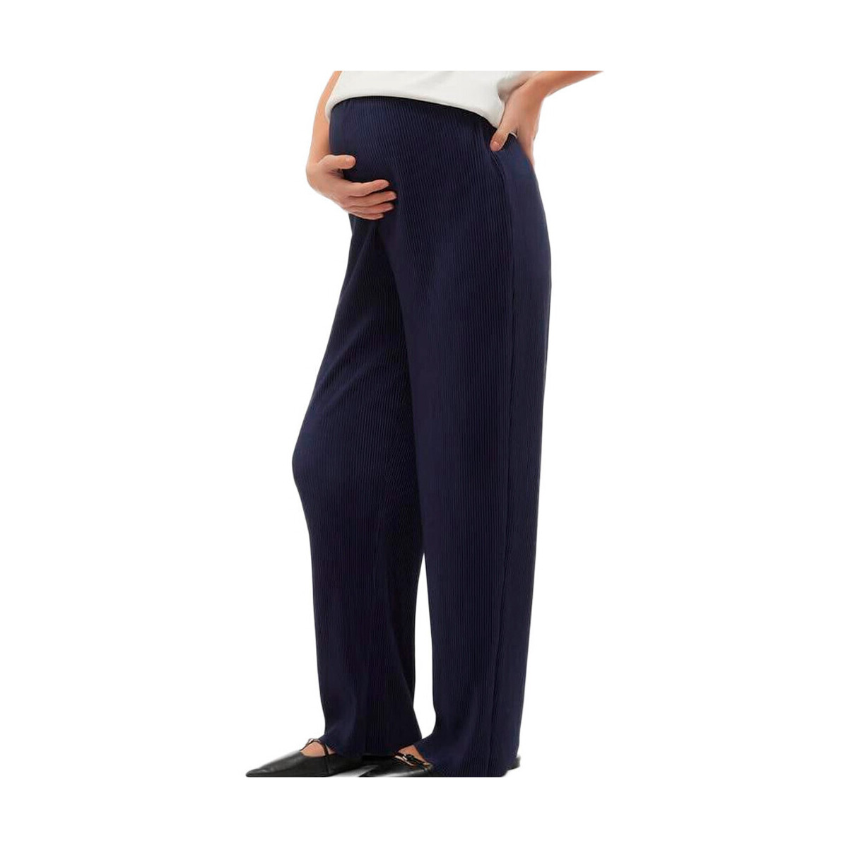 Textiel Dames Broeken / Pantalons Mamalicious  Blauw