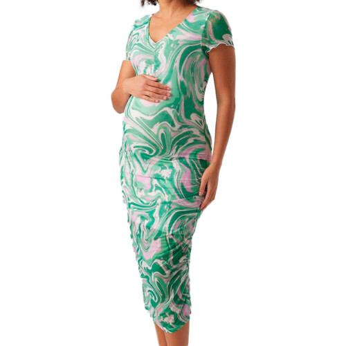 Textiel Dames Lange jurken Mamalicious  Groen