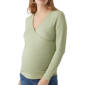 Textiel Dames T-shirts met lange mouwen Vero Moda  Groen