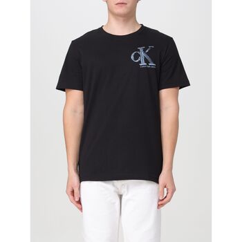 Textiel Heren T-shirts & Polo’s Calvin Klein Jeans J30J325498 BEH Zwart