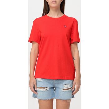Textiel Dames T-shirts & Polo’s Calvin Klein Jeans J20J223226 XA7 Rood