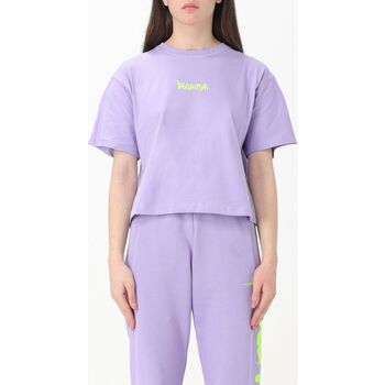 Textiel Dames T-shirts & Polo’s Disclaimer 24EDS54303 LILLA/VERDELIME Violet