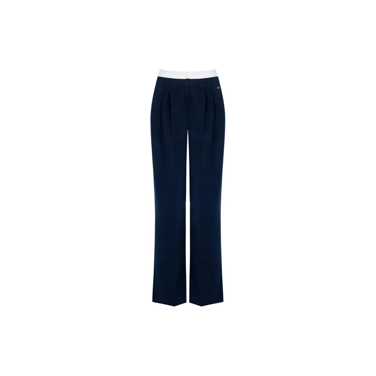 Textiel Dames Broeken / Pantalons Rinascimento CFC0118581003 Bleu foncé