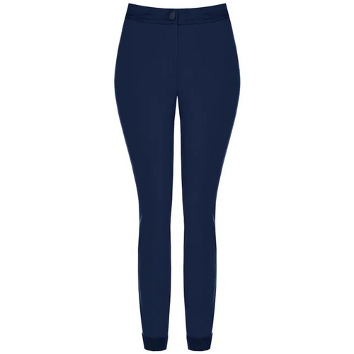 Textiel Dames Broeken / Pantalons Rinascimento CFC0117929003 Bleu foncé
