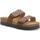 Schoenen Dames Leren slippers Melluso 018092W-240587 Brown