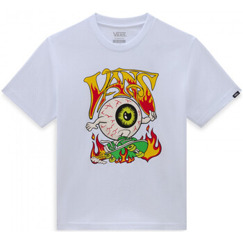 Textiel Jongens T-shirts & Polo’s Vans Eyeballie ss Wit
