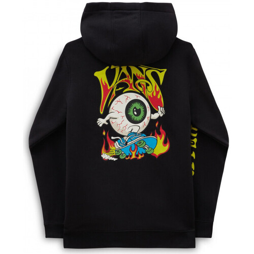 Textiel Jongens Sweaters / Sweatshirts Vans Eyeballie hoodie Zwart