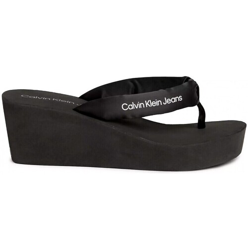 Schoenen Dames Slippers Calvin Klein Jeans Chanclas  en color negro para Zwart