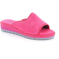 Schoenen Dames Leren slippers Grunland DSG-CI1317 Roze