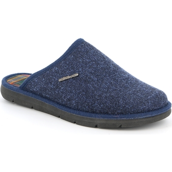 Schoenen Heren Leren slippers Grunland DSG-CI1883 Blauw