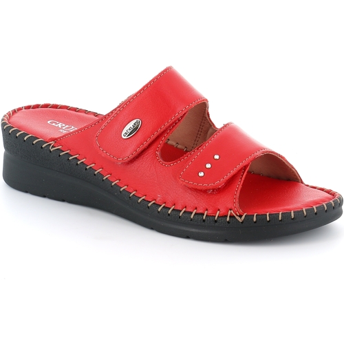 Schoenen Dames Leren slippers Grunland DSG-CI3605 Zwart
