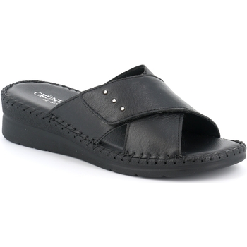 Schoenen Dames Leren slippers Grunland DSG-CI3603 Zwart