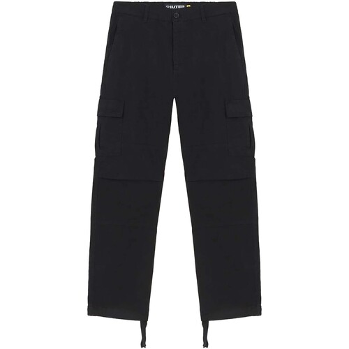 Textiel Heren Broeken / Pantalons Iuter Cargo Ripstop Pants Zwart