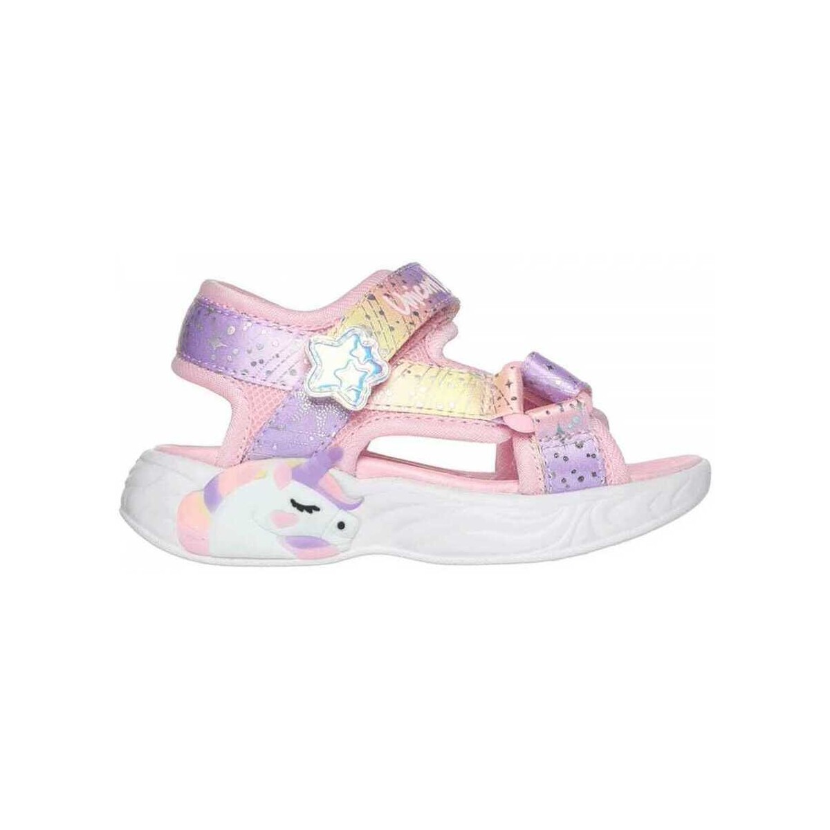 Schoenen Kinderen Sandalen / Open schoenen Skechers Unicorn dreams sandal - majes Roze