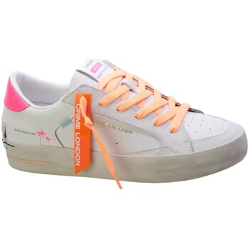 Schoenen Dames Lage sneakers Crime London Sneakers Donna Bianco/Fuxia SK8 Deluxe 27103 Wit