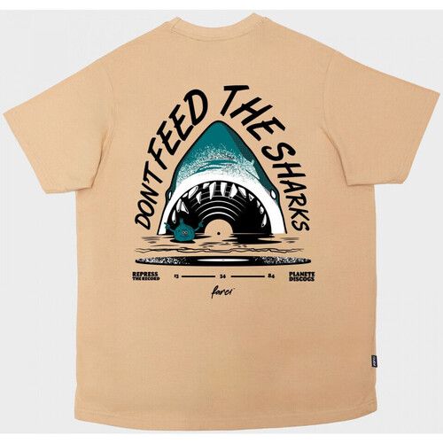 Textiel Heren T-shirts & Polo’s Farci Tee shark Beige