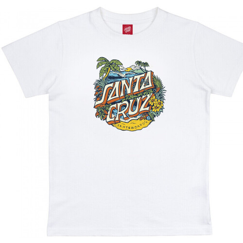 Textiel Kinderen T-shirts & Polo’s Santa Cruz Youth aloha dot front Wit