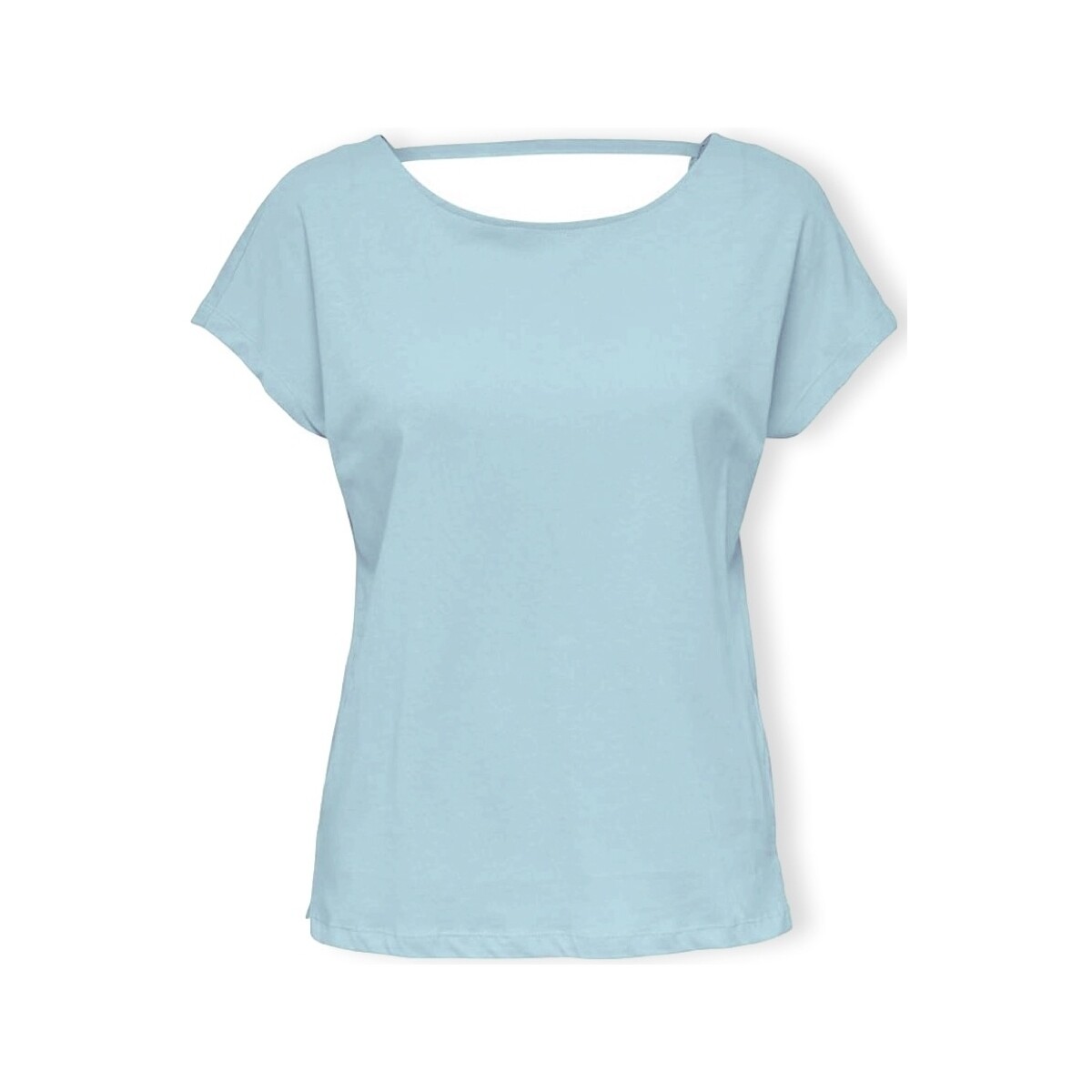 Textiel Dames Tops / Blousjes Only Top May Life S/S - Clear Sky Blauw