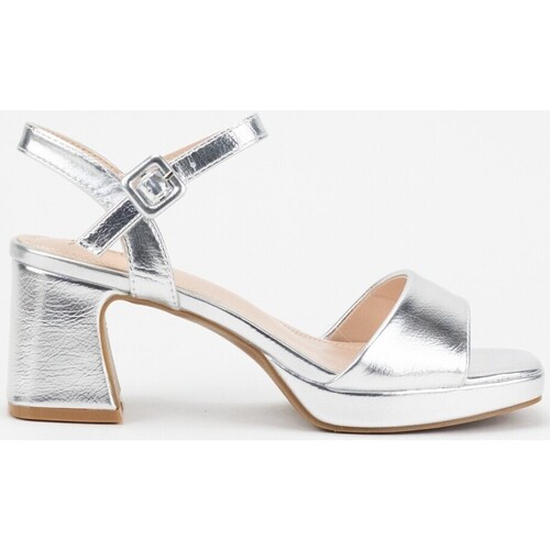 Schoenen Dames Sandalen / Open schoenen Keslem Sandalias  en color plata para Zilver