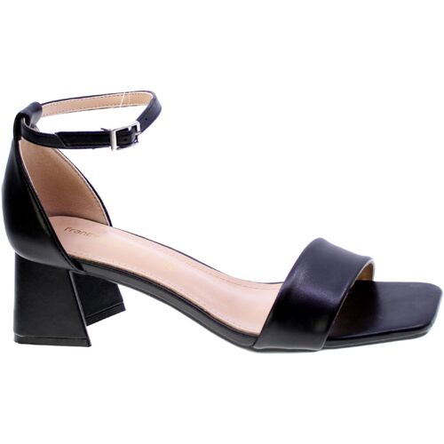 Schoenen Dames Sandalen / Open schoenen Francescomilano Sandalo Donna Nero E15-01a-ne Zwart